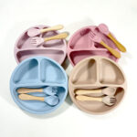 Silicone Plate with Spoon & Duck Beck Mum pot/ Water pot 2 in combo pack - Image 5