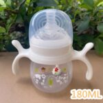 Newborn Baby Silicone Cow Milk Bottle Anti-Bloating Feature PP Real Feeling Breast Milk Tool Straw Milk Bottle - Image 2