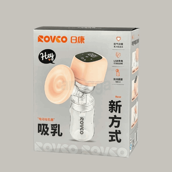 ROVCO RK-M1005 Rechargeable Breastfeeding Pumps Hands Free Portable Suction Brest Electronic Manual Pump