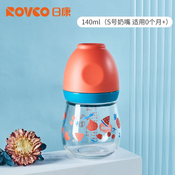 Rovco Wide Neck Glass Feeder 150ml 0m+