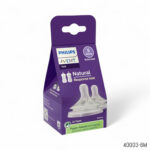 Philips Avent Teat Natural Response Nipple 2pcs Set 6m+ Level - 5
