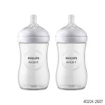 Philips Avent Natural Response Baby Feeding Bottle Wide Neck PP 3-6m 260ml Twin Bottle Pack - Image 4