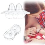 1 Pair Washable Reusable Silicone Breast Cover Soft Ultra-thin Nipple Milk Nursing Protector Pacifier Cover