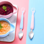 2 In 1 Children's Baby Feeding Spoon Baby Scraper Apple Puree Spoon Set Complementary Food Scraper Double-headed Stainless Steel Fruit Puree Tool - Multicolor - Image 2