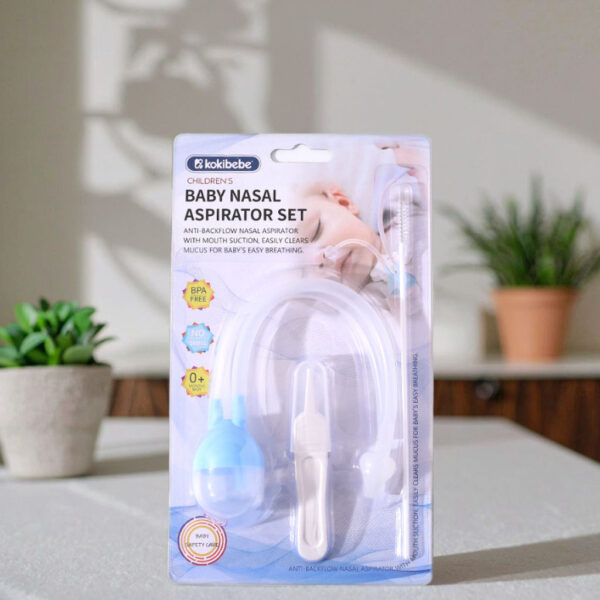 New Anti-Backflow Nasal Suction Suit for Newborns Safe PP & Silicone Baby Mouth Nose Cleaner