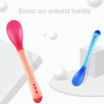 Baby Temperature-sensing Spoon Child Soft Head Soup Spoon High Temperature Color Changing Spoon - Image 2