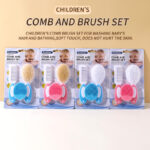 3 in 1 Safety Comb and Brush Set Plastic Baby Grooming Kit for Newborn Head Care and Massage - Image 3