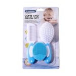 3 in 1 Safety Comb and Brush Set Plastic Baby Grooming Kit for Newborn Head Care and Massage - Image 2