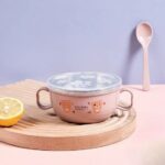 Baby Feeding Bowl with Lids Stainless Steel Insulated Bowl Spoon Set - Image 5