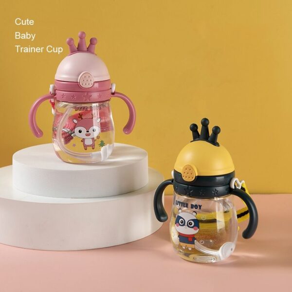 370ml Baby Water Bottle water pot mum pot Cup Bottle Handle and Back Rope