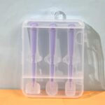 Silicone Baby Toothbrush Set | Infant Oral Care Kit with Tongue Cleaner, 3-Sided Toothbrush & Teether Brush