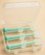 Silicone Baby Toothbrush Set | Infant Oral Care Kit with Tongue Cleaner, 3-Sided Toothbrush & Teether Brush - Image 3