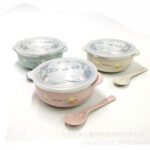 Large Stainless steal Baby feeding Bowl With Lid & Spoon- 450ml - Image 8