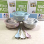 Large Stainless steal Baby feeding Bowl With Lid & Spoon- 450ml - Image 4