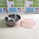 Large Stainless steal Baby feeding Bowl With Lid & Spoon- 450ml - Image 5