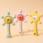 Colorful Rattles Baby Toys New Bpa Free Teether silicone Rattle Toy - Image 5