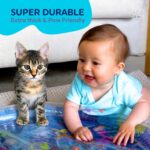 Tummy Time Mat for Kids, 100 X 100 cm Water Play Mat Toys - Image 5