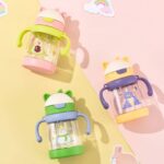 Cute Cartoon Design Baby Water Bottle (Mom Pot) - 450 ml